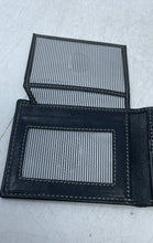 Load image into Gallery viewer, Timberland Mens Black Leather ID Window Card Holder Flap Bifold Wallet
