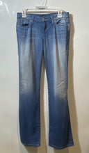 Load image into Gallery viewer, Bebe Womens Blue Denim Medium Wash 5 Pocket Design Bootcut Jeans Pants Size 28
