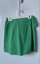 Load image into Gallery viewer, Zara Womens Green Flat Front Back Tie Faux Wrap Mini Skirt Size XS
