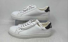 Load image into Gallery viewer, DSV Womens White Black Leather Low Top Lace-Up Sneaker Shoes Size EUR 38

