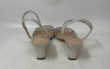 Load image into Gallery viewer, Nina Womens Barron Silver Rhinestone Block Heel Strappy Sandals Size 6.5M
