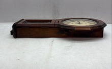 Load image into Gallery viewer, Vintage Verichron Brown Roman Numeral Quartz Chime Regulator Wall Clock Damage
