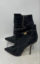Load image into Gallery viewer, Michael Kors Womens Black Leather Pointed Toe Stiletto Ankle Booties Size 37
