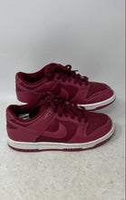 Load image into Gallery viewer, Nike Kids Dunk Low FB9109-602 Red Leather Lace-Up Sneaker Shoes Size 3.5Y
