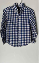 Load image into Gallery viewer, Ralph Lauren Boys Blue White Check Cotton Long Sleeve Dress Shirt Size S 8
