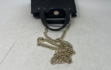 Load image into Gallery viewer, Guess Womens Black Leather Quilted Inner Pocket Chain Strap Top Handle Handbag
