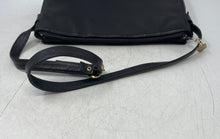 Load image into Gallery viewer, Supreme Womens Black Leather Double Buckle Inner Pockets Zipper Shoulder Bag
