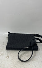 Load image into Gallery viewer, Michael Kors Womens Black Monogram Leather Shoulder Strap Crossbody Bag

