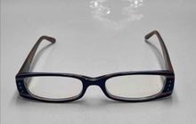 Load image into Gallery viewer, Authentic Versace Women's Navy Blue Brown Glasses
