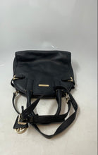Load image into Gallery viewer, Michael Kors Womens Black Leather Detachable Crossbody Strap Satchel Purse Worn
