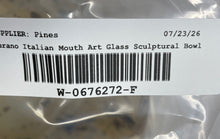 Load image into Gallery viewer, Murano Italian Mouth-Blown Art Glass Home Decorative Sculptural Centerpiece Bowl
