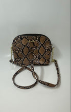 Load image into Gallery viewer, Steve Madden Womens Brown Animal Print Shoulder Crossbody Handbag
