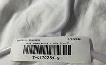 Load image into Gallery viewer, Zara Womens White Cotton Spaghetti Strap Cold Shoulder Sleeve Blouse Top Size S
