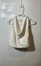 Load image into Gallery viewer, Zara Womens White Cowl Neck Sleeveless Back Zip Cropped Blouse Top Size XS

