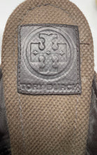 Load image into Gallery viewer, Authentic Tory Burch Womens Brown Wedge Espadrille Heels Size 6.5M Damaged
