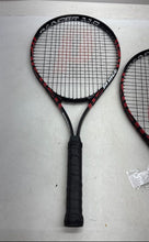 Load image into Gallery viewer, Pair Of 2 Prince Thunder 110 Red Black Comfort Grip Tennis Sports Racquets
