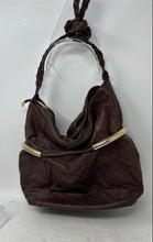 Load image into Gallery viewer, Aldo Womens Brown Leather Braided Strap Inner Pockets Lined Zip Top Shoulder Bag

