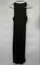 Load image into Gallery viewer, Zara Womens Green Sleeveless Round Neck Side Slit Long Maxi Dress Size XS
