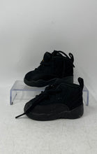 Load image into Gallery viewer, Nike Kids Air Jordan 12 Retro Black Yellow Lace-Up Sneaker Shoes Size 4C
