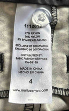Load image into Gallery viewer, Mario Serrani Womens Black White Printed Bermuda Short Size 4
