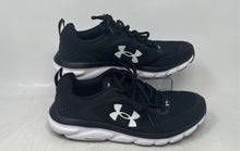 Load image into Gallery viewer, Under Armour Womens Charged Assert 9 Black And White Sneaker Shoes Size 7.5
