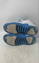 Load image into Gallery viewer, Nike Boys Air Jordan 12 153265-112 White Blue Lace-Up Basketball Shoes Size 6Y
