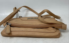 Load image into Gallery viewer, Kenneth Cole Reaction Womens Beige Leather Adjustable Strap Crossbody Purse
