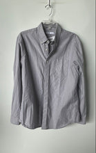 Load image into Gallery viewer, Sonoma Mens Gray Long Sleeve Collared Regular Fit Button-Up Shirt Size L
