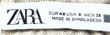 Load image into Gallery viewer, Zara Womens Beige Light Wash Pockets Denim Straight Leg Cropped Jeans Size 8
