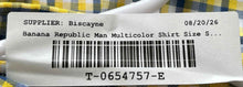 Load image into Gallery viewer, Banana Republic Mens Multicolor Plaid Slim Fit Dress Shirt Size S 14-14.5 32/33
