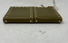 Load image into Gallery viewer, Michael Kors Womens Olive Green Leather Studded Continental Bifold Wallet W/ Tag
