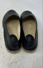 Load image into Gallery viewer, Michael Kors Womens Black Beige Leather Slip-On Round Toe Espadrille Flats Sz 7
