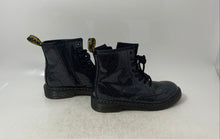 Load image into Gallery viewer, Dr. Martens Mens 1460 J AW004 Black Glitter Lace-Up Combat Boots Size 4
