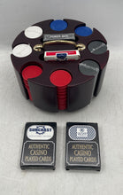 Load image into Gallery viewer, Multicolor Mixed Variety Casino Played Cards Classic Clay Poker Chip Set In Box
