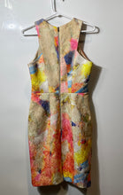 Load image into Gallery viewer, H&amp;M Womens Multicolor Floral Sleeveless Round Neck Knee Length Pencil Dress Sz 6
