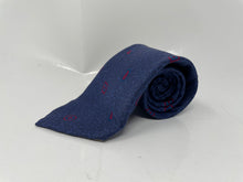 Load image into Gallery viewer, Christian Dior Mens Blue Paisley Print Silk Adjustable Long Formal Designer Tie
