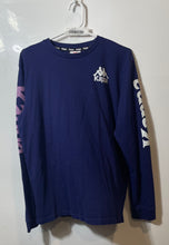 Load image into Gallery viewer, Kappa Mens Blue Cotton Logo Long Sleeve Crew Neck Pullover T-Shirt Size Large
