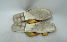 Load image into Gallery viewer, Franco Sarto Womens Molana Yellow Orange Slip-On Flat Slide Sandals Size 9.5M
