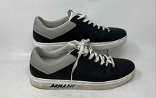 Load image into Gallery viewer, Armani Exchange Mens Gray White Black Leather Lace-Up Sneaker Shoes Size 12

