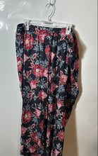 Load image into Gallery viewer, Loft Womens Multicolor Floral Drawstring Wide-Leg Trouser Pants Size XL
