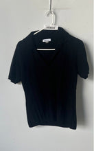 Load image into Gallery viewer, Calvin Klein Womens Black Collared Short Sleeve Regular Fit Polo Shirt Size M
