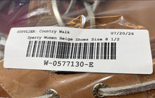 Load image into Gallery viewer, Sperry Womens STS86822 Beige Leather Moc Toe Slip-On Boat Shoes Size 8.5
