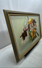 Load image into Gallery viewer, Signed And Framed Wall Hanging Art Canvas Painting Of Clowns By Stephen
