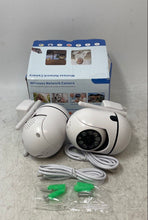Load image into Gallery viewer, White Wireless Network Night Vision Security Camera Not Tested
