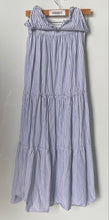 Load image into Gallery viewer, Forever 21 Womens White Blue Striped Sleeveless Maxi Dress Size Small
