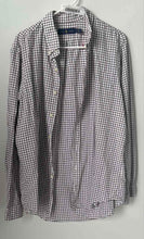 Load image into Gallery viewer, Ralph Lauren Mens White Brown Check Cotton Long Sleeve Button-Up Shirt Size L
