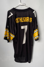Load image into Gallery viewer, Reebok Mens Black Pittsburgh Steelers Ben Roethlisberger #7 NFL Jersey Size M
