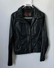 Load image into Gallery viewer, Ci Sono By Cavalini Womens Black Pockets Full-Zip Motorcycle Jacket Size Medium
