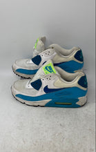 Load image into Gallery viewer, Nike Womens Air Max 90 White Blue Low Top Sneaker Shoes Size 8 No Laces
