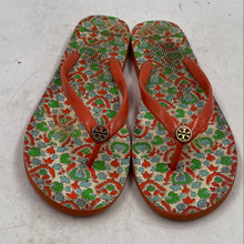 Load image into Gallery viewer, Authentic Tory Burch Womens Multicolor Flip-Flop Sandals Size 8/9 Stained
